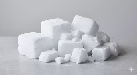 Zdjęcie bloków suchego lodu